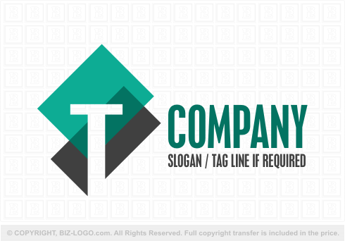 Logo 5822: Letter T Documents Logo