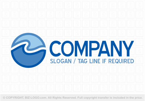 Logo 5644: Ocean Waves Logo