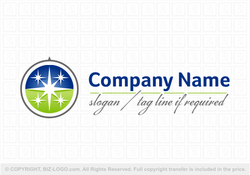 Logo 5637: Stars Compass Logo