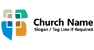 Church Logo with Cross and Window