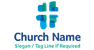 Color Fields Cross Logo