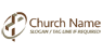 3D Wooden Cross Logo