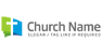 Modern Bible and Cross Logo
