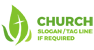 Cross in a Leaf Logo