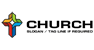 Folded Ribbons Cross Logo
