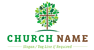 Leafy Cross Logo<br>Watermark will be removed in final logo.