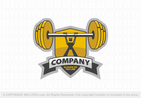 Logo 7476: Weightlifter Logo