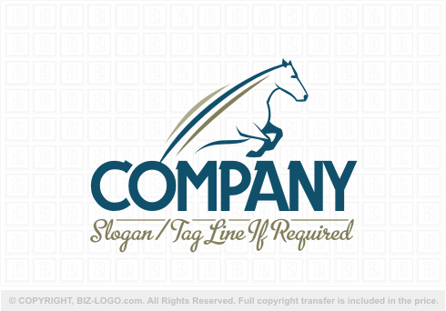 Logo 7425: Jumping Horse Logo 2