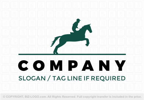 Logo 7426: Equestrian Silhouette Logo