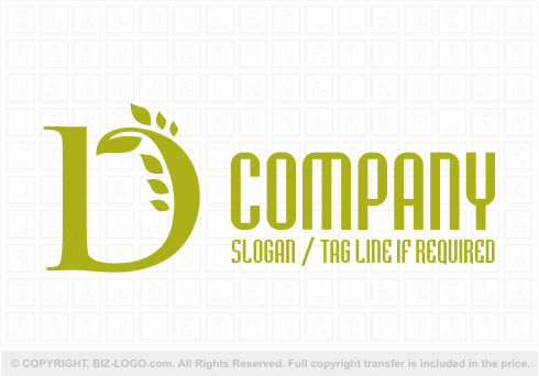 Logo 6937: Leaves D Logo