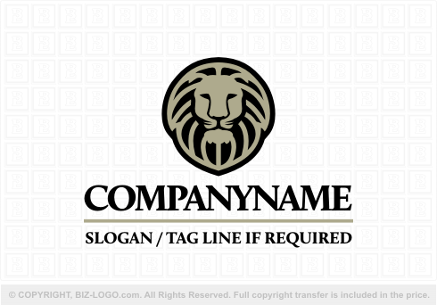 Logo 6974: Lion Face Logo 2