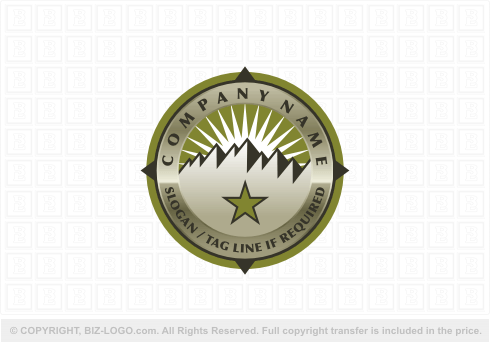 Logo 7216: Mountain Badge Logo
