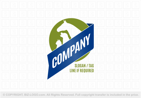 Logo 7376: Vet Animals Logo