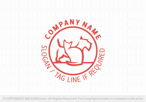 Logo 7367: Cat and Dog Vet Logo