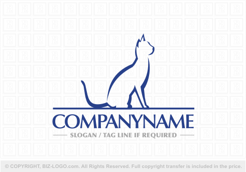 Logo 7368: House Cat Logo