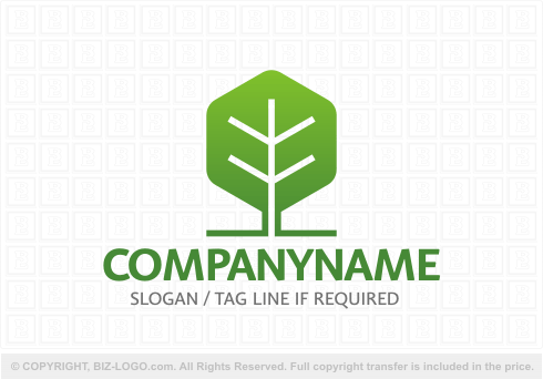 Logo 7095: Leaf Tree Logo 2