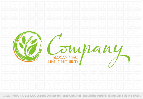 Logo 7968: Abstract Plant Logo 3