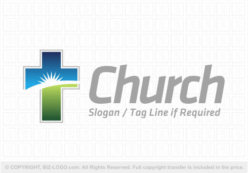 Logo 7782: Sunrise Cross Logo 2