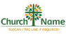 Fall Colors Cross Tree Logo