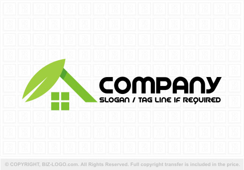 Logo 8265: Eco Greenhouse Construction Logo