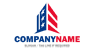 USA Flag Construction Logo