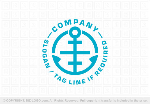 Logo 7916: Anchor Circle Logo