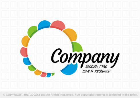 Logo 7899: Color Dots Globe Logo