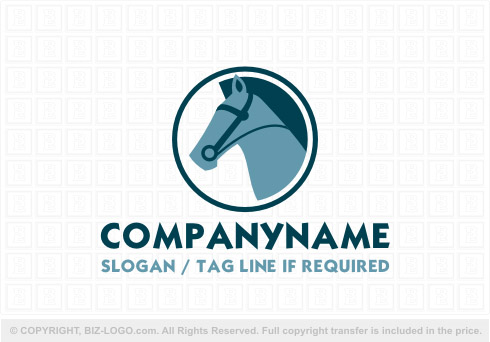 Logo 7668: Horse Riding Logo