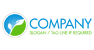 White Leaves Landscape Logo