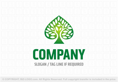 8131: Spade Tree Landscape Logo