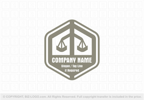 Logo 8382: Hexagon Scale Law Logo