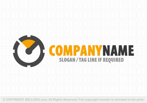 Logo 8363: Creative Tachometer Logo