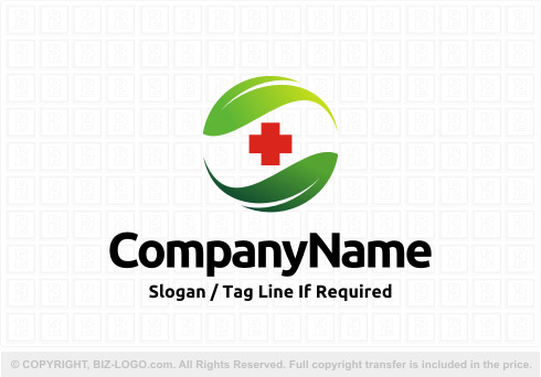 Logo 8412: Round Swoosh Medical Logo