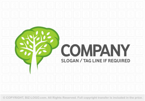 Logo 7618: Tree and Brain Logo