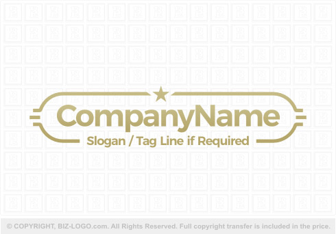 Logo 8275: Banner Shaped Logo