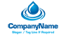 Blue Water Drop Logo