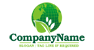 Eco Friendly Globe Logo<br>Watermark will be removed in final logo.