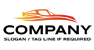 Flaming Racing Car Logo