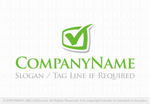 Logo 8510: Green Checkmark Logo