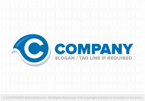 Logo 8620: Speech Bubble Letter C Logo