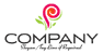 Flower Letter P Logo