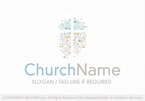 Logo 9004: Colored Stones Church Logo