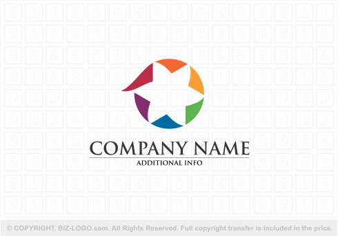 Logo 9387: Colorful Star Logo