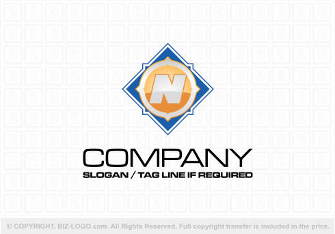 Logo 9422: A Compass Letter N Logo