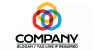 Colorful Rings Computer Logo