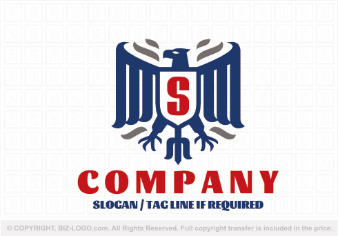 Logo 8932: Letter S And Eagle Logo