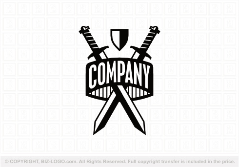 Logo 9161: Sword And Shield Logo