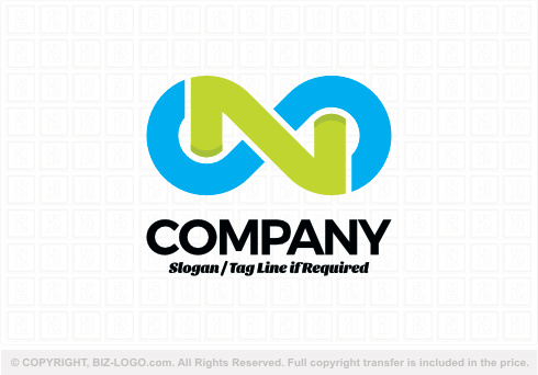 Logo 9115: Infinity Letter N Logo