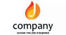 Flame Letter J Logo