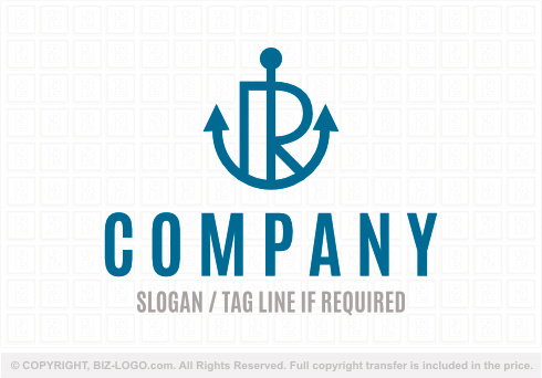 Logo 8952: Anchor Letter R Logo 